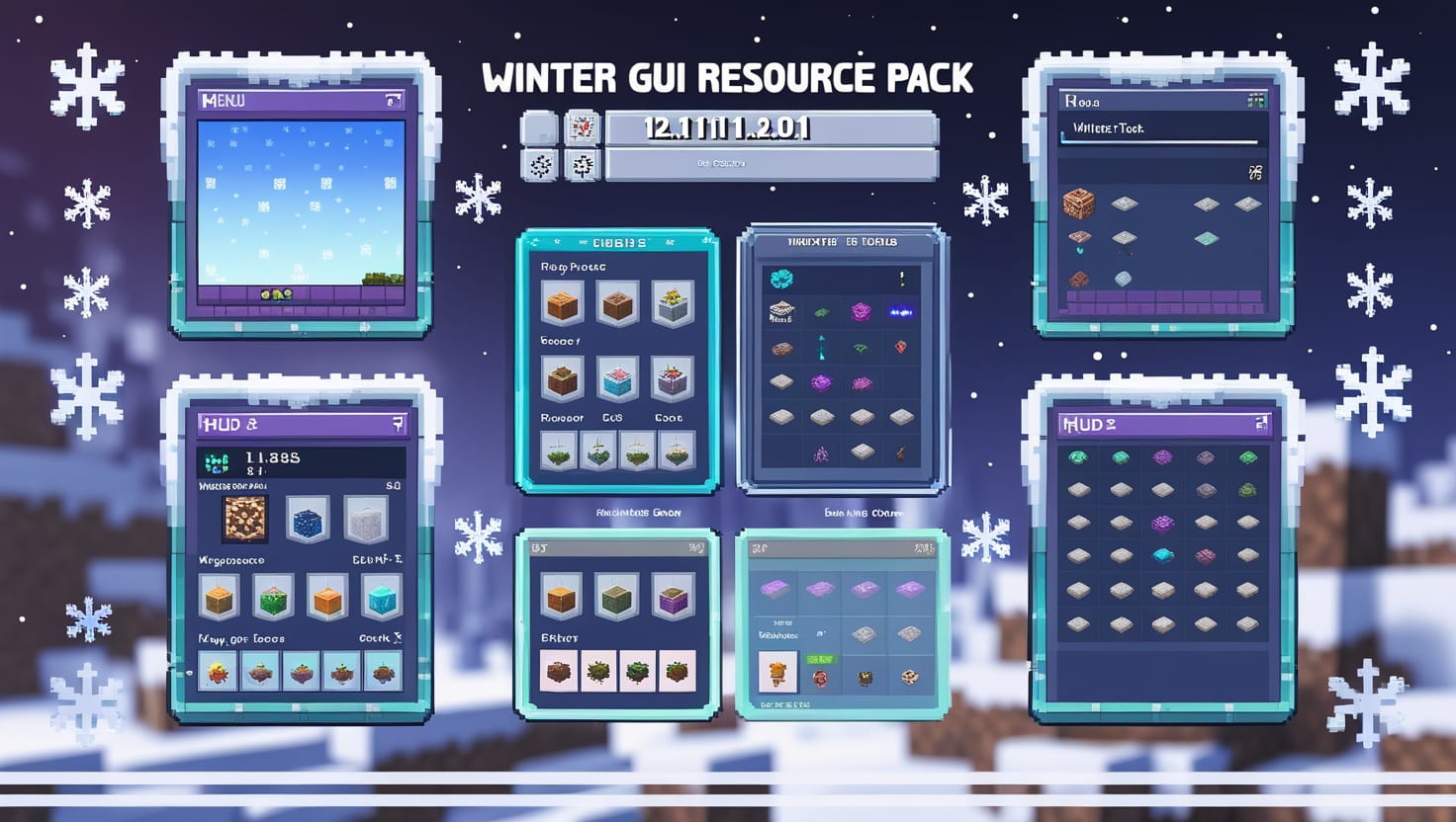 Winter GUI Resource Pack (1.21.11, 1.20.1) – Texture Pack